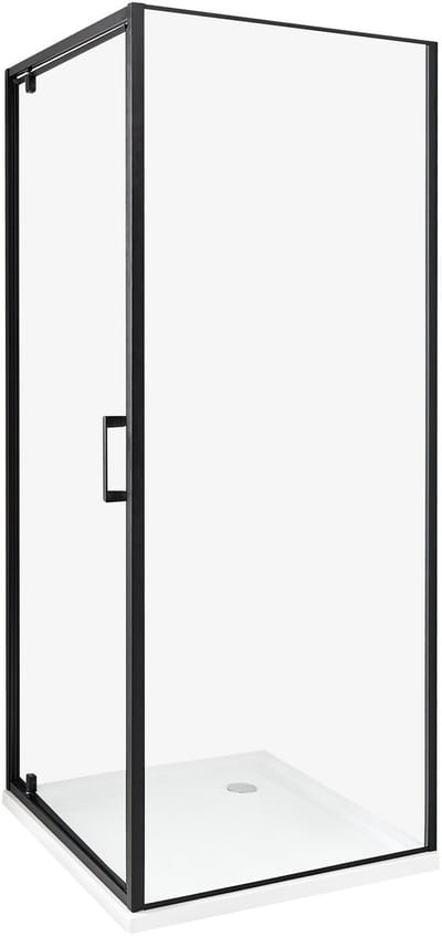 DARLI - Douchecabine - Zwart - 70 x 70 x 185 cm - Veiligheidsglas