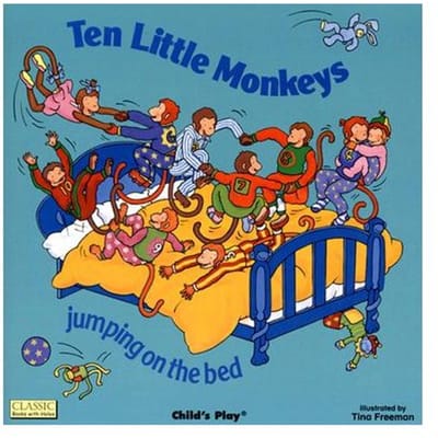 Ten Little Monkeys Jumping On The Bed - Tina Freeman