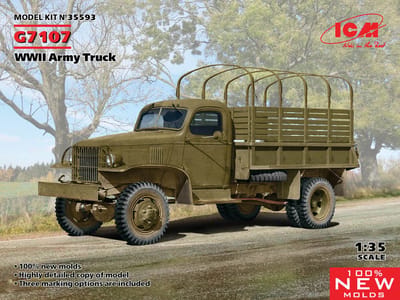 ICM Modelbouwpakket Militaire voertuigen - 35593 G7107 WWII Army Truck Plastic - 1:35 - Modelbouw