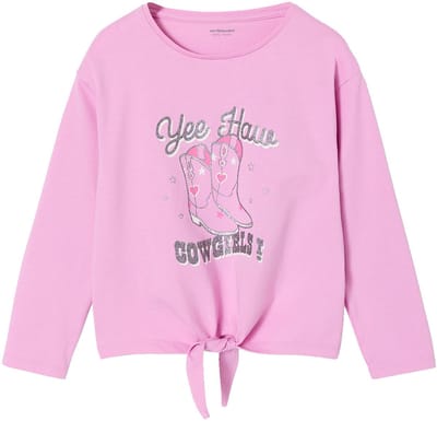 Vertbaudet T-shirt voor meisjes met knoopdetail