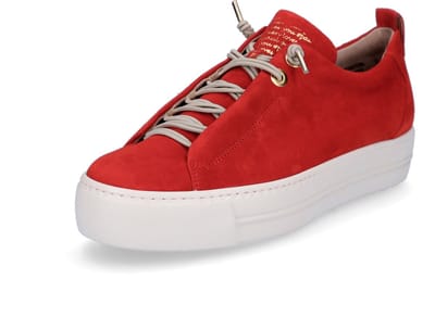 Paul Green dames leren sportschoenen rood 5.5