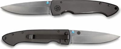 Adola Black Eagle Opaal Titanium Stainless PE mes - grijs