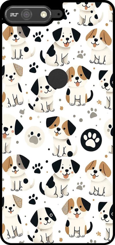 Smartphonica Telefoonhoesje Geschikt voor Huawei Y6 Prime (2018) met honden opdruk - TPU backcover case dog design geschikt voor Huawei Y6 (2018)