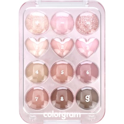 Colorgram, Pinpoint Eyeshadow Palette, 02 Pink + Mauve = Love, 9.9g (0.34oz)