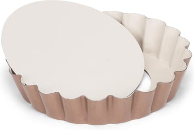 Patisse Mini Quichevorm - Losse Bodem - Rond - Beige - Ø 10 cm