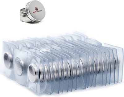 Brute Strength - Super sterke Innaaibare magneten - Rond - 15 x 3 mm - 60 Stuks - Naaien accessoires - Neodymium magneet sterk