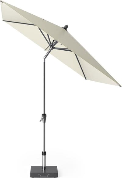 Platinum Sun & Shade - Middenstokparasol - Riva - 250x200cm - Ecru - Kantelbaar - Easy-up draaisysteem - 96% UV protectie