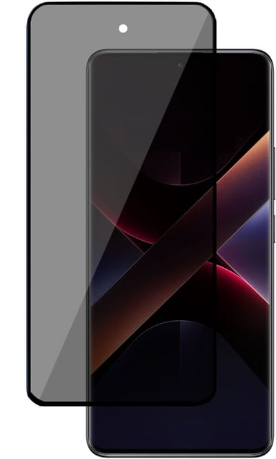 TechNow Privé Screenprotector geschikt voor Poco X7 - Privacy Beschermglas - Privacy Proteqt+