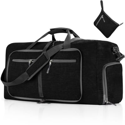 Unyqoos ® Ultralichte en Ruime Opvouwbare Reistas met Schoenenvak voor Sport, Reizen en Vakantie, 65L Capaciteit