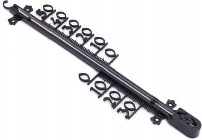 Synx Tools Buitenthermometer Kunststof 41cm - Min/Max - Thermostaten - Buiten temperatuur meter - Thermometer Design