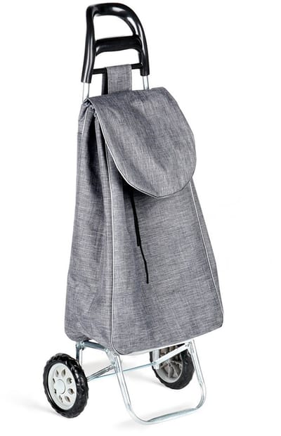 Boodschappentrolley Grijs 30 l - Winkelwagen - Boodschappentas - Trolley - Boodschappenwagen