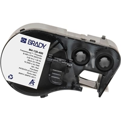 Brady M4-126-490 Freezerbondz polyester labels zwart op wit | 15,24 mm x 45,72 mm (origineel)