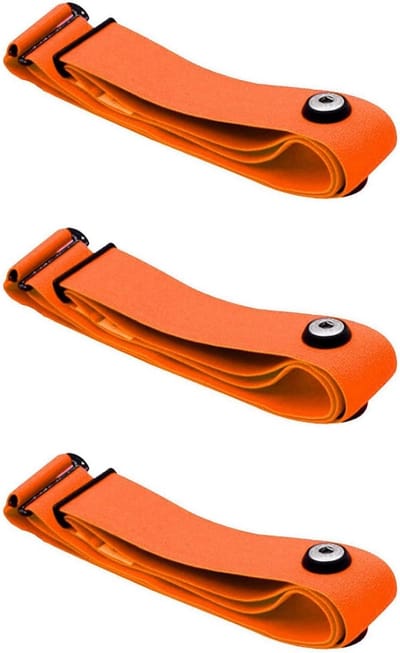 Hartslag Borstband - Sport Sensor - Activiteit Meten - Verstelbare Elastische Band - 3 Stuks - Oranje