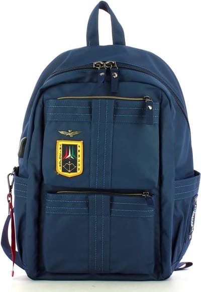 Rugzak Laptoptas - Reistas Werk - Veilig Spullen Vervoeren - Rubberen Weefsel - 45 cm Hoog - Blauw