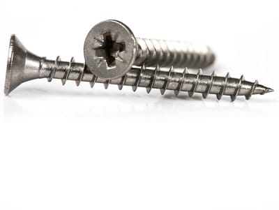 4mm x 60mm Algemeen Doel A2 Rvs Verzonken Hout Schroeven Pozi Drive Spaanplaat Schroeven 500 stks