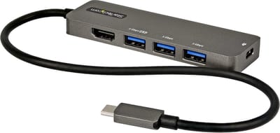 StarTech.com USB C Multiport Adapter USB-C to HDMI 2.0b 4K 60Hz (HDR10) 100W Power Delivery Pass-Through