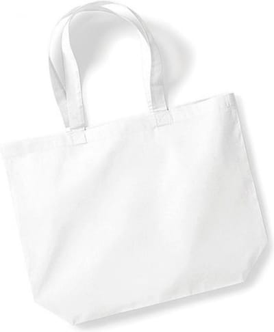 Westford Mill Maxi Bag For Life WM125 - White - 35 x 39 x 13,5 cm