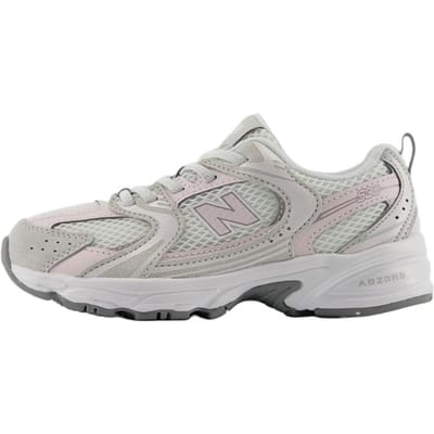 New Balance NB 530 Tissu Confortable Polyvalent Mi-haut Chaussures de Course Baskets pour Enfants Gris Blanc P5304AU 32.5 gray