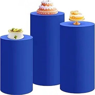 Cilinder Covers - Voetstukhoezen Tafel Covers - Feestdecoratie - Elastisch Spandex Materiaal - Set van 3 of 5 - Roze/Rood/Zwart