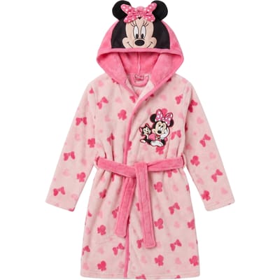 Minnie Mouse Badjas - Maat 110/116 - Polyester - Roze - Badjas kind