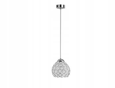 Hanglamp Kristal Bol - Chroom - E27 Fitting