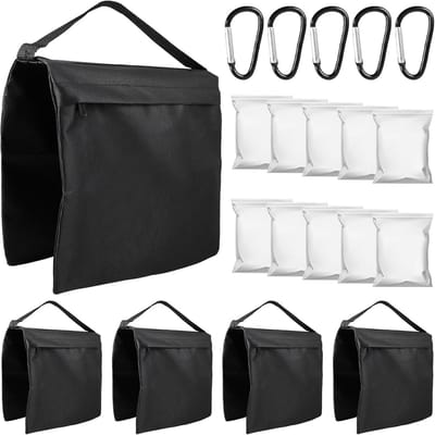 5x Fotografie Zandzakken - Stabilisatiegewicht voor Statief, Lamp en Tent - 10kg Draagkracht
