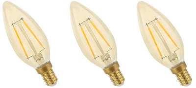 Spectrum LED Lamp E14 5W 230V - 490 Lumen - 2400K Warm wit - Gezellig licht - Energiezuinig - 3 stuks