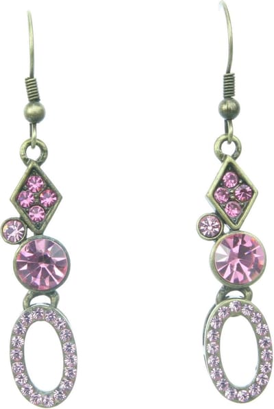 Behave - Oorhangers dames - Vintage roze glamour - Retro avondlook