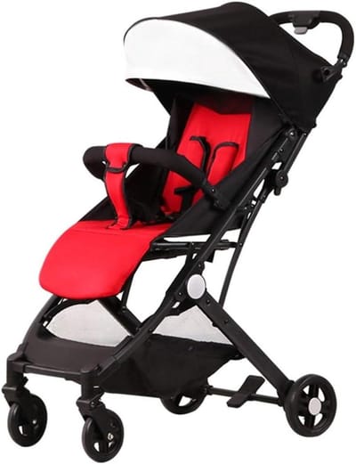 Kinderwagen Buggy - Compacte Kinderwagen - Baby Vervoeren - Anti-shock Systeem - 118x29x39 inch - Zwart