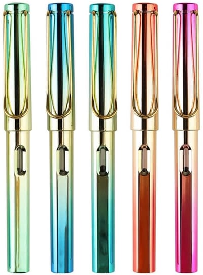Dailygoods- Vulpen met balans - Kalligrafie Pen - Schrijfgerei voor Studenten - Inkt Pen - Plastic - Slim Schrijfgereedschap - Kalligrafiepen