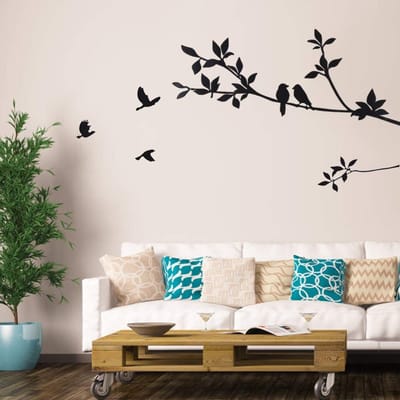 Dailygoods- Muursticker Sterk Hechtend - Waterdicht - Verplaatsbaar - PVC - Wanddecoratie Slaapkamer - Woonkamer - Babykamer