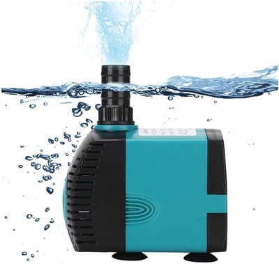 Dompelpomp - Kleine waterpomp - Aquariumwaterpomp - Circulatiepomp voor aquariums - Vijverwaterpomp - Zijzuigpomp voor aquariums - Ultrastil - Vijverfonteinpomp - Aquariumwaterpomp - 35W - 2000L/u - Blauw