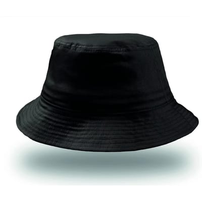 Atlantis Headwear - Bucket Cotton Hat - Black - One Size