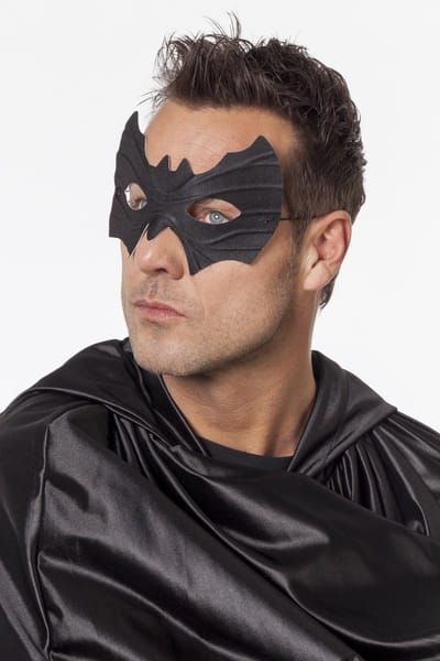 Oogmasker zwart batman