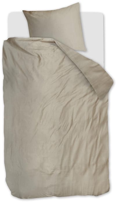 Beddinghouse Change dekbedovertrek - Effen - Eenpersoons - 140x200/220 - Zand