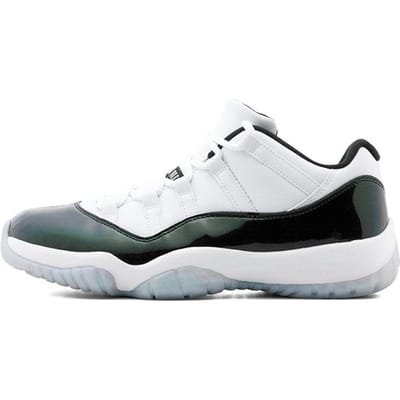 Air Jordan 11 Retro Low 'Emerald' 528895-145 40.5 white
