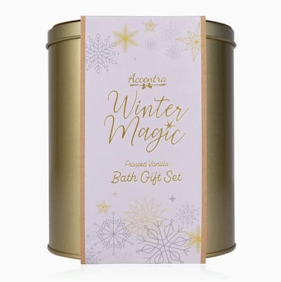 Cadeauset Voor Vrouwen - Verzorgingsproducten - Wintermagie in Gouden Blikje