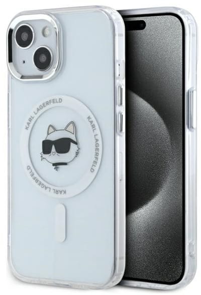 Karl Lagerfeld, MagSafe hoesje Geschikt voor Apple iPhone 15 IML met Tweety-design, Transparant