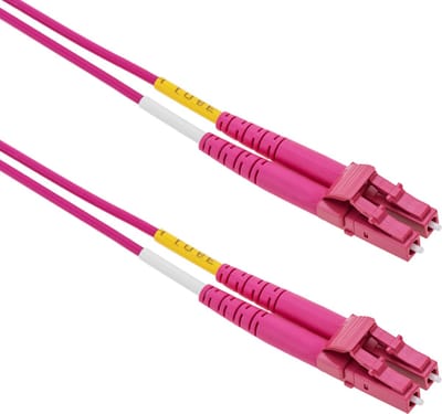 BeMatik - Multimode OM4-glasvezelkabel MMF duplex 50µm / 125µm LC-PC 2m