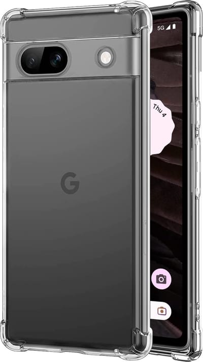 Hoesje geschikt voor Google Pixel 7a - Back Cover Case ShockGuard Transparant