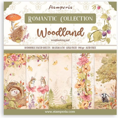 Stamperia - Woodland 12x12 Inch Paper Pack (SBBL143)