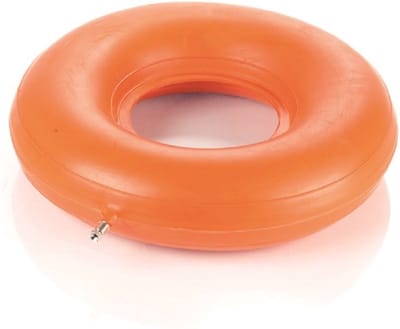 Moretti rubber opblaasbaar kussen - rond 42,5 cm
