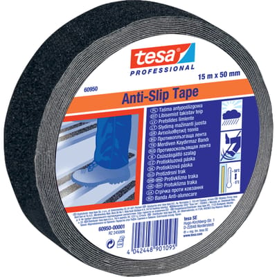 60950-00001-00 Anti-sliptape tesa Professional Zwart (l x b) 15 m x 50 mm 1 stuk(s)