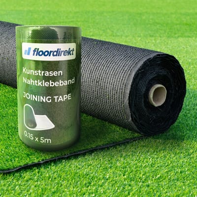 FLOORDIREKT Zelfklevende Tape voor Kunstgras - Groen - 15 cm x 5 m - Kunstgrastape - Grastape - Zelfklevend - Naadtape voor Grastapijt
