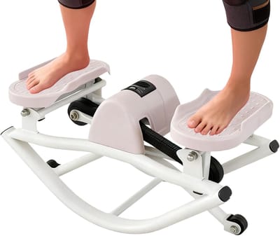 Stepper Apparaat - Zijwaartse Trainer - Thuis Trainen - Gewrichtsvriendelijk Ontwerp - 50 x 25 x 25 cm - Zwart