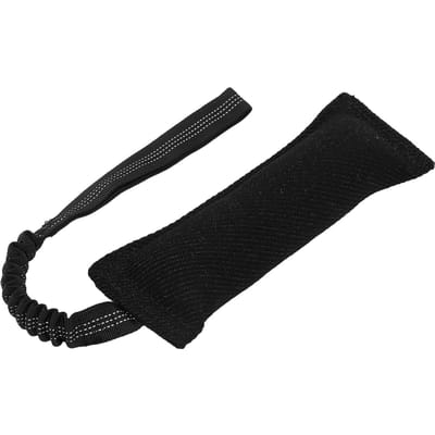 Oreiller de Morsure pour Chien Jouet à Tirer avec Poignée Élastique Preuve de Morsure Oreiller Interactif pour Chien Jouet à Tirer pour l'Éducation Canine noir