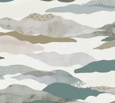 WOLKEN BEHANG | Grafisch - blauw grijs wit bruin - A.S. Création PintWalls II