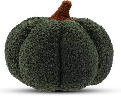Halloween Pompoen Throw Kussen - Pluche Pompoen Bank Kussen voor Thanksgiving en Halloween - Thuisdecoratie Cadeau voor Kinderen (Groen)