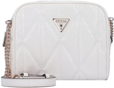 GUESS Schoudertas Aldina Camera Crossbody Bag Cream White Crème