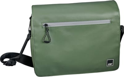 JOST Laptoptas Schoudertas met laptopvak Tolja Cyclist Shoulder Bag Olive Olijfgroen